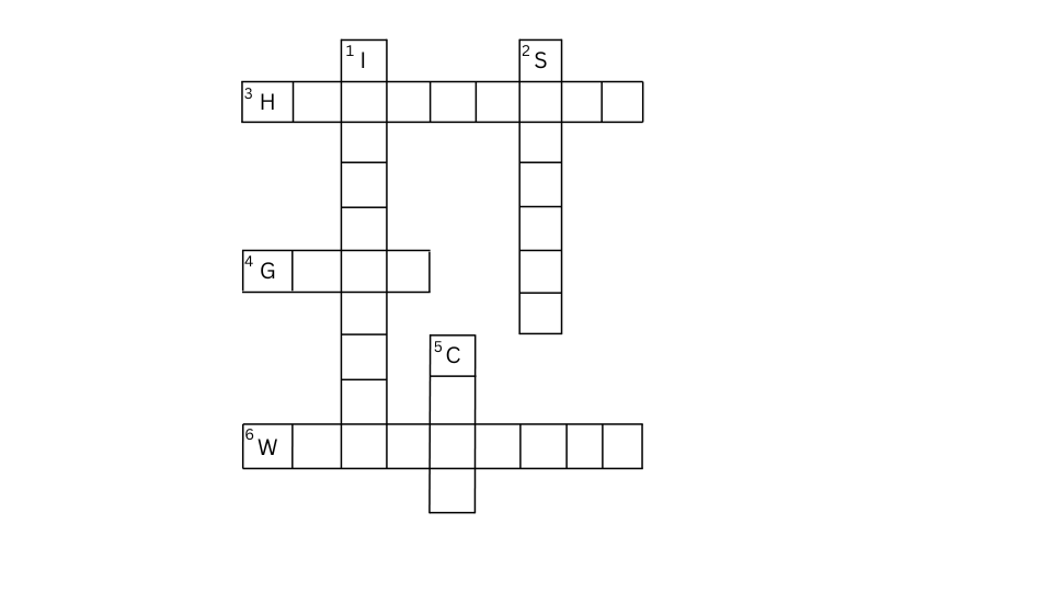 Empty crossword for Problem 11.