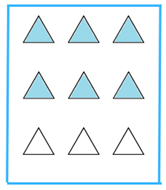 Problem 4 (ii) 6 triangles shaded out of 12.