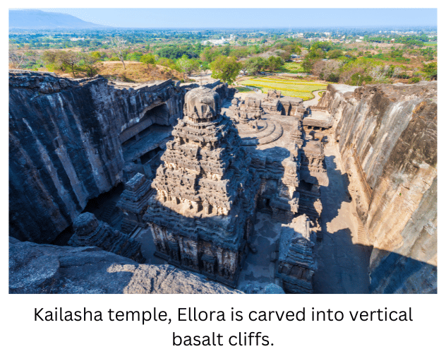 Kailasha temple in Ellora.