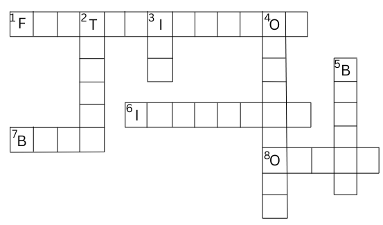 Crossword for exercise problem 10.