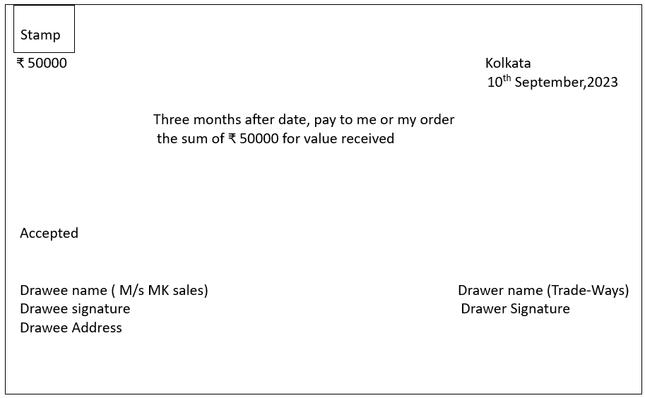Bill of exchange.