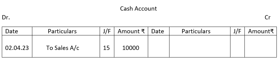 Cash account.