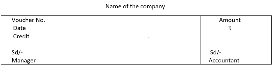 Credit voucher.