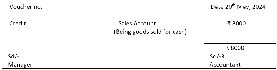 Credit voucher.