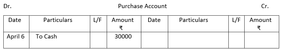 Purchase account.