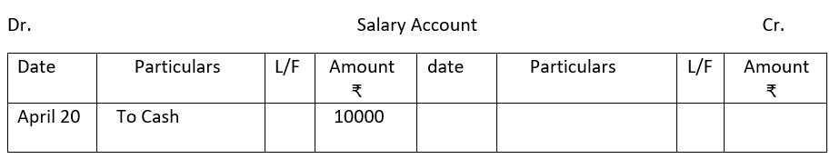 Salary account.