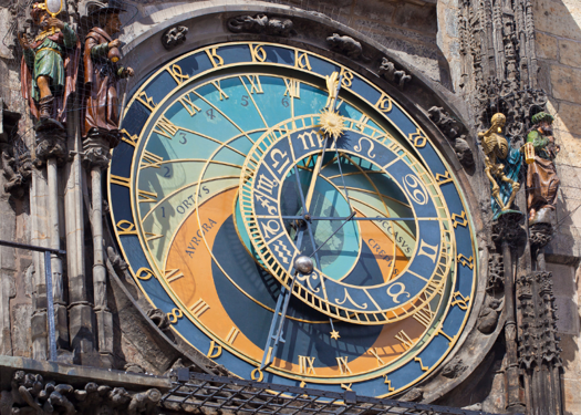 Astronomical clock in Prague.