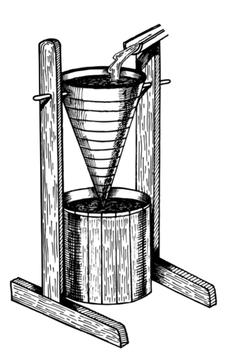 Water clock or clepsydra.