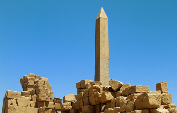 Obelisk in Luxor, Egypt.