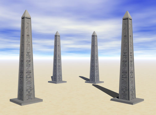 Obelisks are used as sundials because they cast long shadows.
