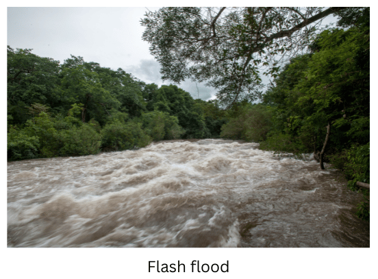 Flash flood.