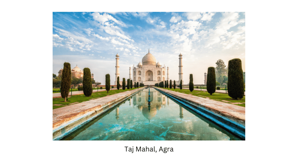 Taj Mahal in Agra.