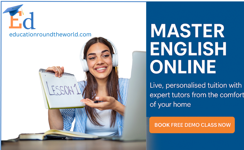 Banner for booking free demo English class.